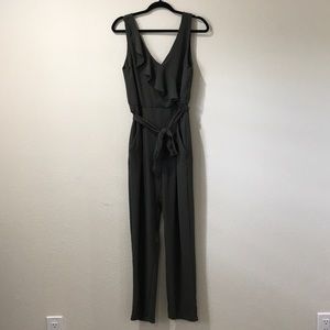 Dark green pant jumpsuit